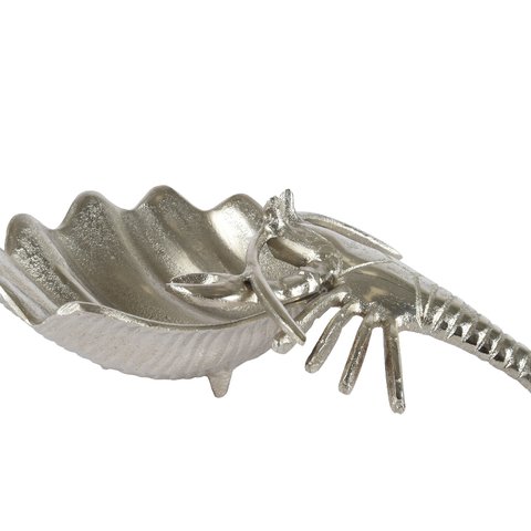 Centrotavola ciotola decorativa aragosta in alluminio 34x22cm Kaemingk Centrotavola ciotola decorativa aragosta in alluminio 34x22cm Kaemingk